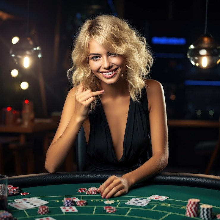 Live dealer studio with multi-camera blackjack and roulette table on link garuda4d